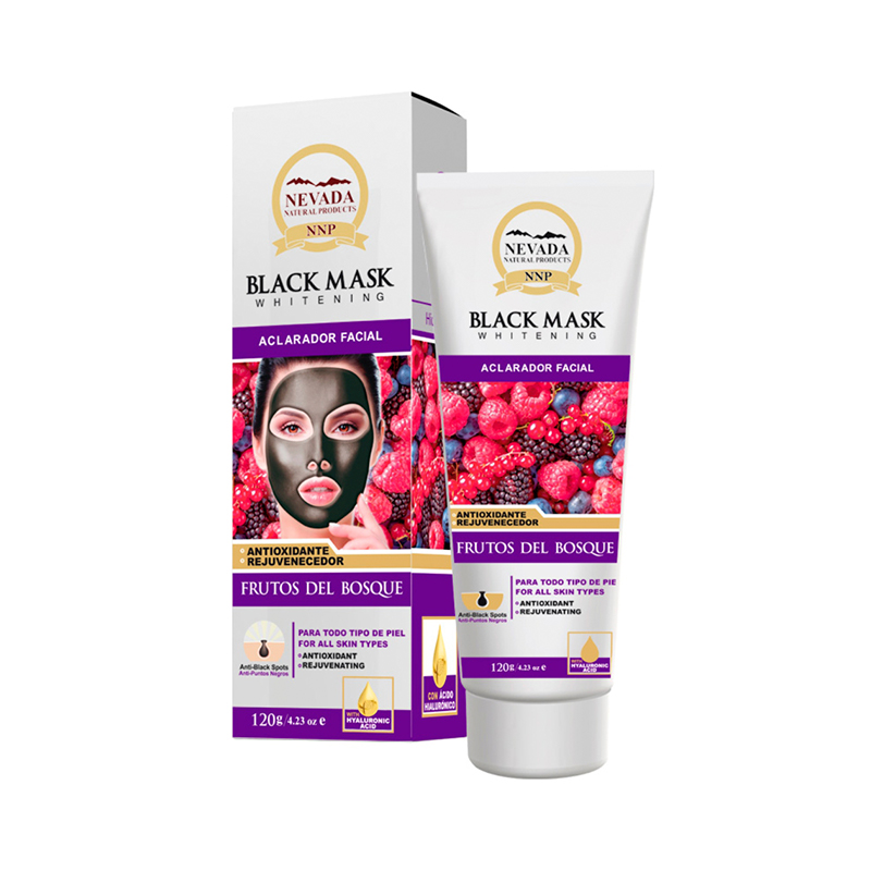 Mascarilla Negra Nevada Frutos del Bosque