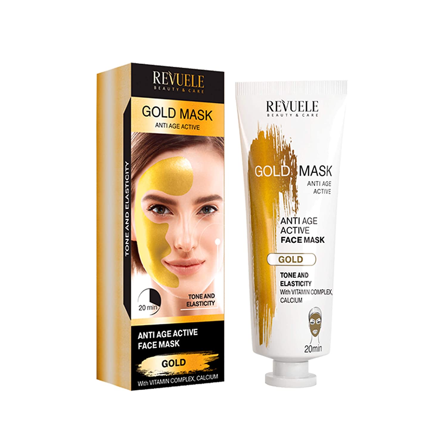 Mascarilla de Oro Anti Envejecimiento REVUELE