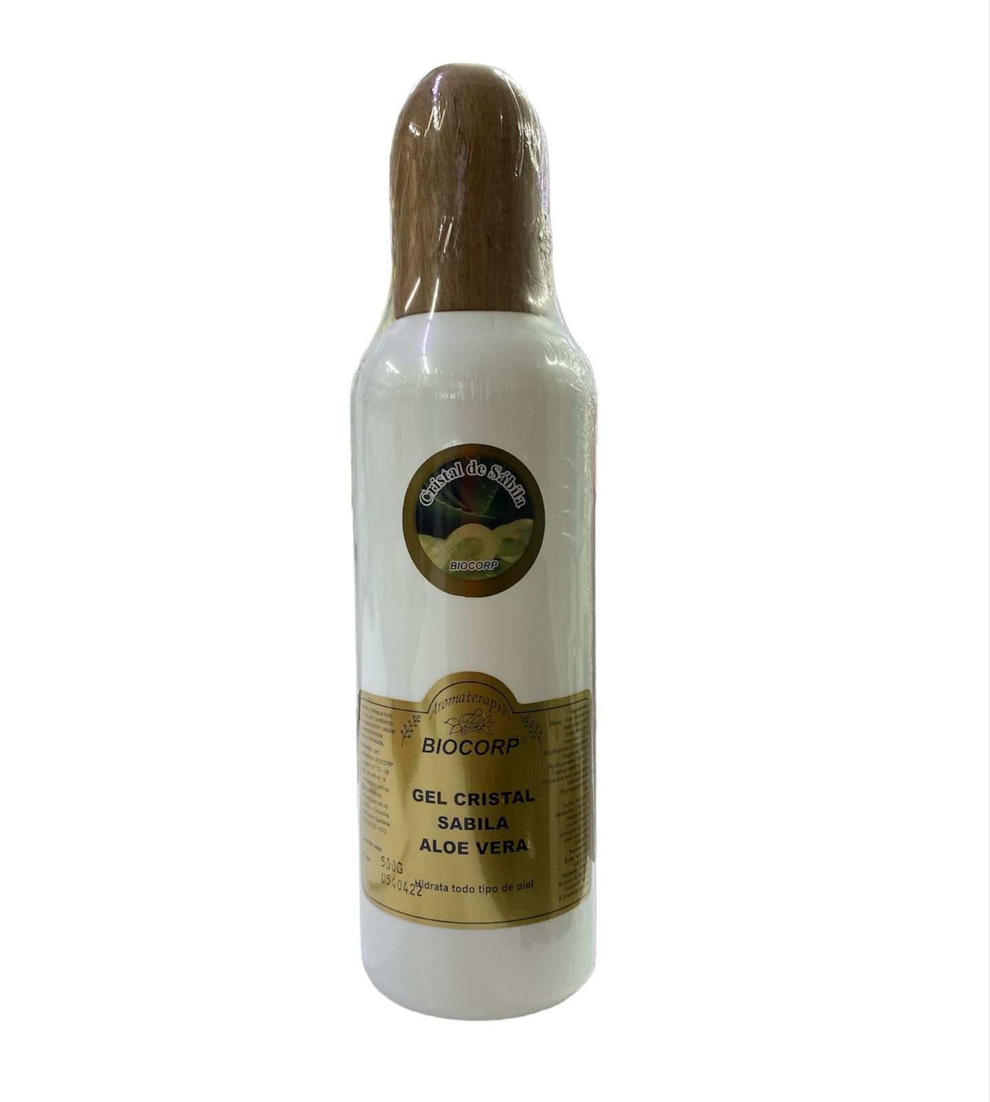 Gel Cristal De Sábila Aloe Vera Biocorp 500 Grs