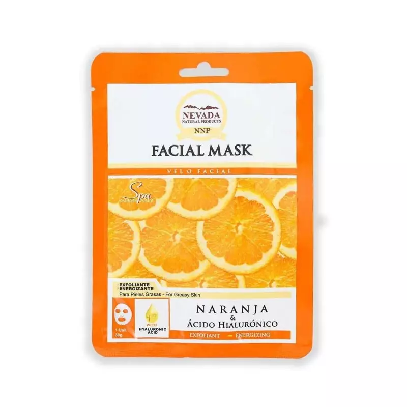 Velo Facial de Naranja Nevada